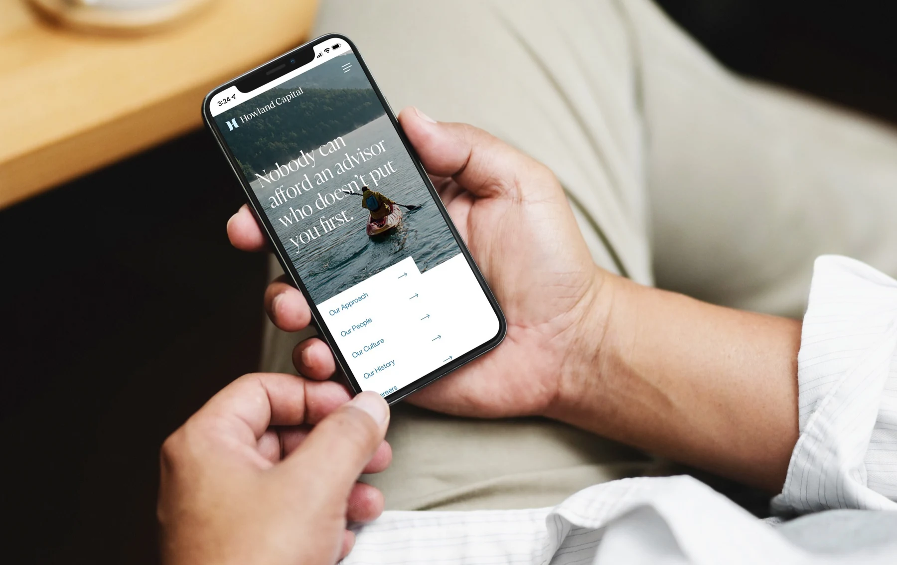 The brand on a smaller screen
